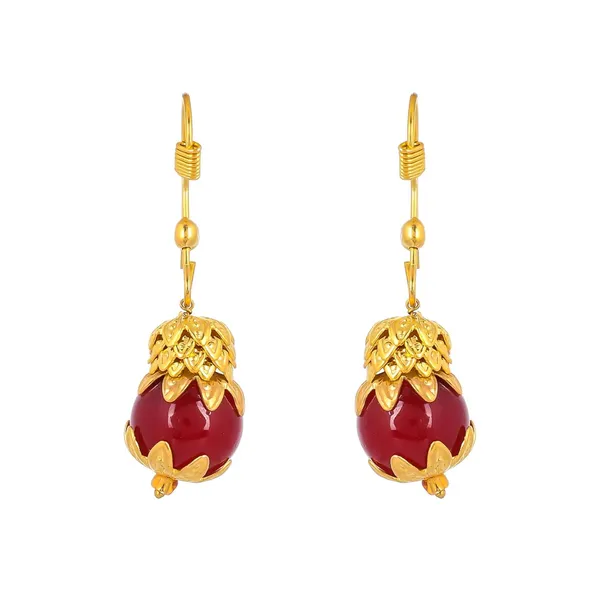 Ruby_Shine_Round_Beads_Ethnic_Gold_Line_Necklace_With_Earring_Set_|_Gemstone_Jewellery_Set_For_Women_And_Girls