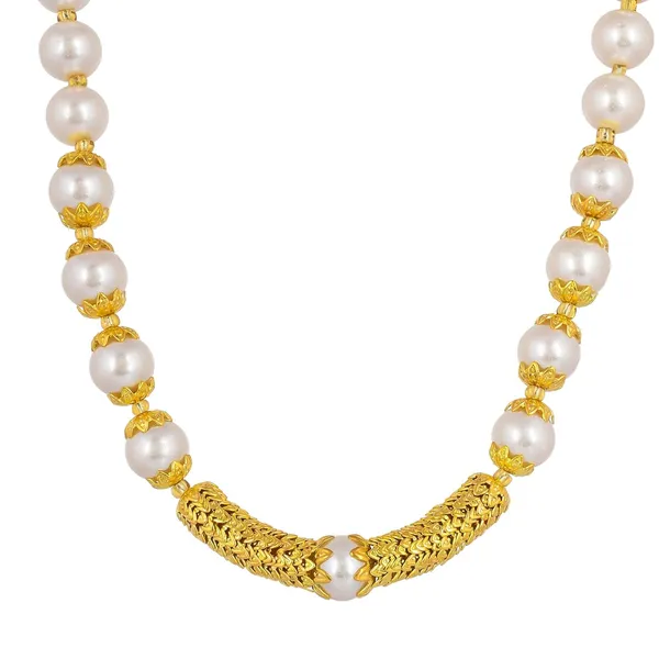 Crystal_Shine_Round_Beads_Ethnic_Gold_Line_Necklace_With_Earring_Set_|_Gemstone_Jewellery_Set_For_Women_And_Girls