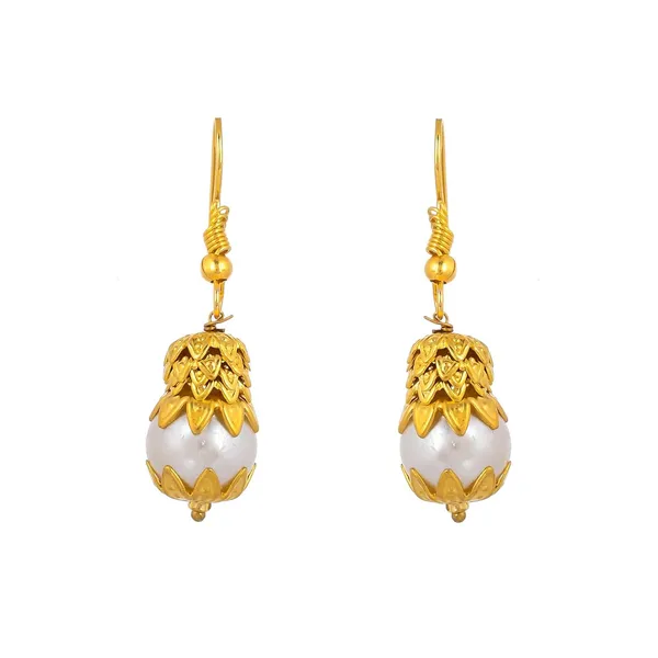 Crystal_Shine_Round_Beads_Ethnic_Gold_Line_Necklace_With_Earring_Set_|_Gemstone_Jewellery_Set_For_Women_And_Girls