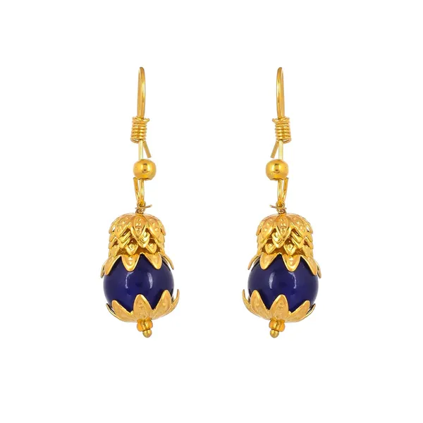 Gold_Shine_Round_Beads_Ethnic_Gold_Line_Necklace_With_Earring_Set_|_Gemstone_Jewellery_Set_For_Women_And_Girls