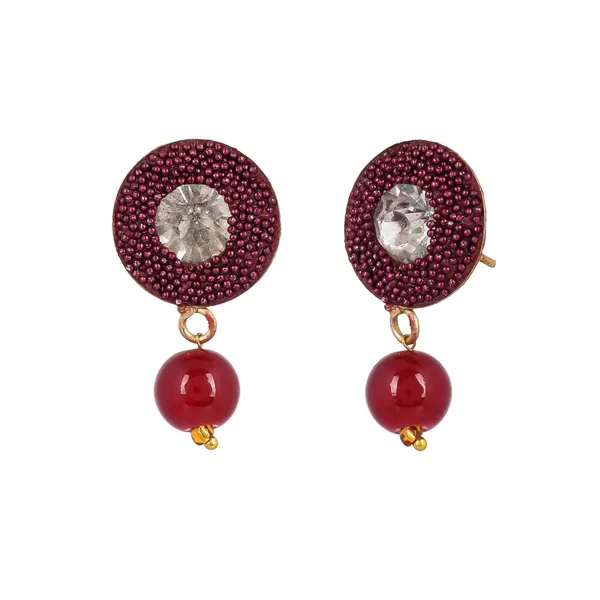 Ruby_Shine_Beads_Square_Necklace_With_Earring_Set_|_Gemstone_Jewellery_Set_For_Women_And_Girls