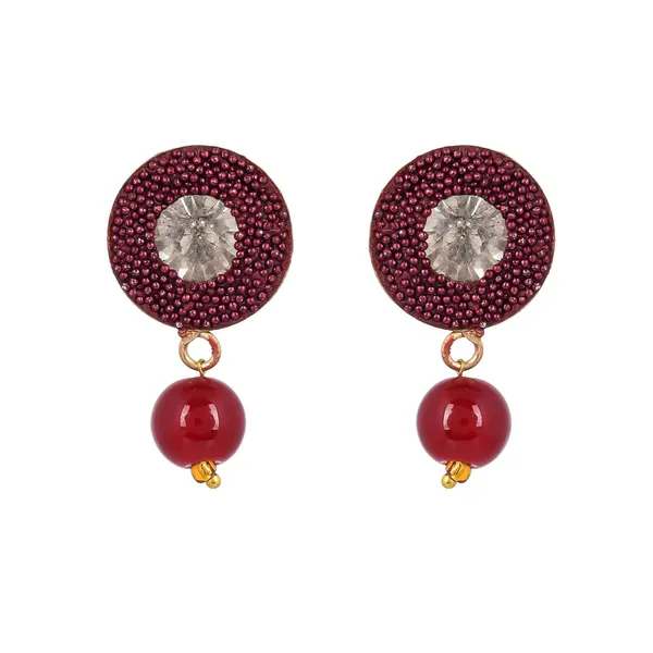 Ruby_Shine_Beads_Square_Necklace_With_Earring_Set_|_Gemstone_Jewellery_Set_For_Women_And_Girls