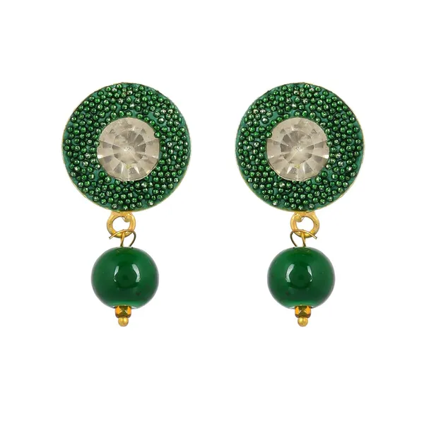 Emerald_Shine_Beads_Square_Necklace_With_Earring_Set_|_Gemstone_Jewellery_Set_For_Women_And_Girls