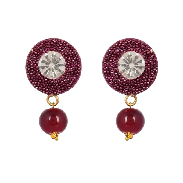 Ruby_Shine_Beads_Round_Shape_Necklace_With_Earring_Set_|_Gemstone_Jewellery_Set_For_Women_And_Girls