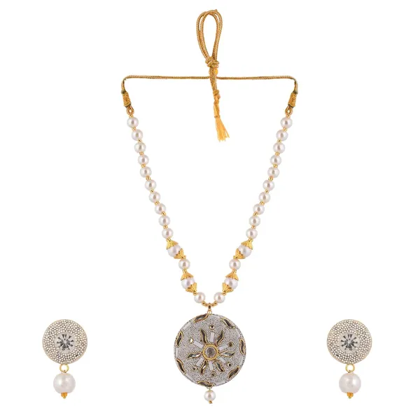 Crystal_Shine_Beads_Round_Shape_Necklace_With_Earring_Set_|_Gemstone_Jewellery_Set_For_Women_And_Girls