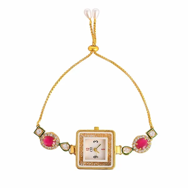 Gold_Wrist_Watch_For_Women_With_Gemstone_|_Stylish_Watch_With_Adjustable_Strip