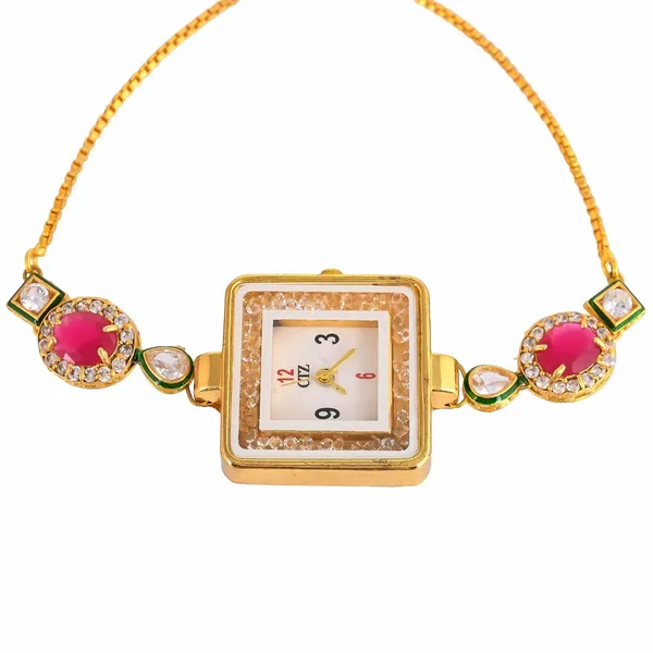 Gold_Wrist_Watch_For_Women_With_Gemstone_|_Stylish_Watch_With_Adjustable_Strip