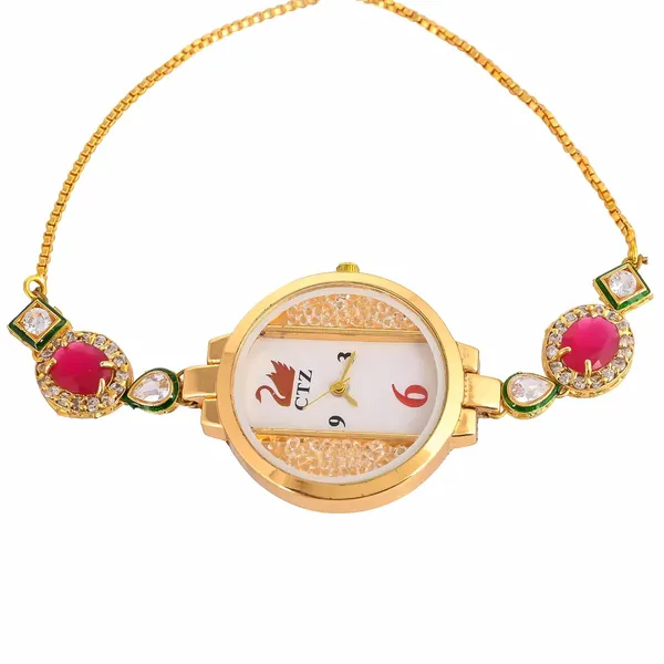 Gold_Wrist_Watch_For_Women_With_Gemstone_|_Stylish_Watch_With_Adjustable_Strip