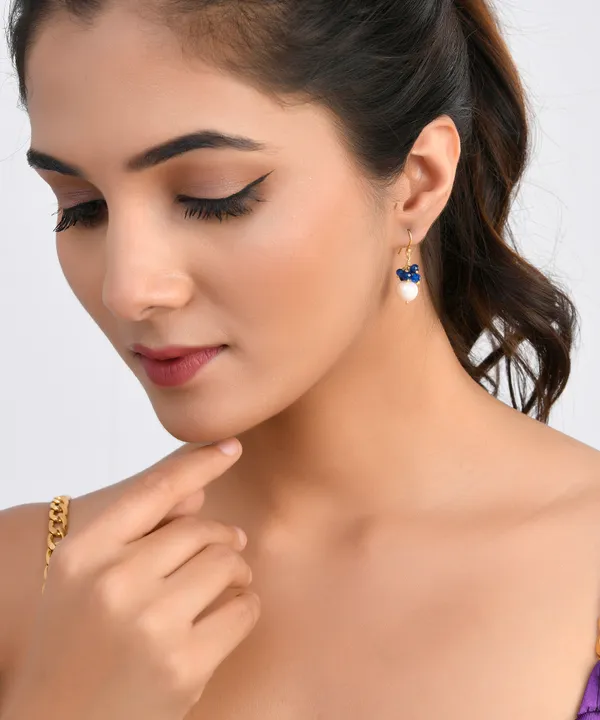 Tiny_Sapphire_Ear_Wire_Earrings_For_Women_&_Girl_|_Light_Weight_Fashion_Jewellery