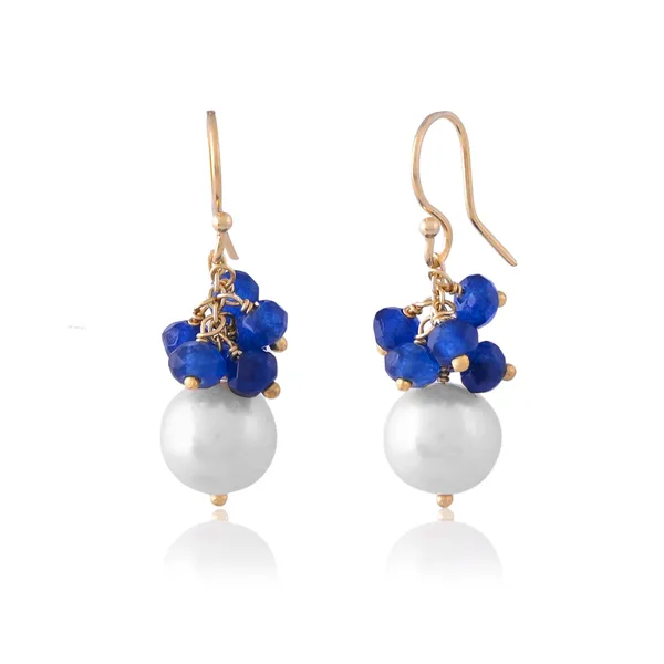 Tiny_Sapphire_Ear_Wire_Earrings_For_Women_&_Girl_|_Light_Weight_Fashion_Jewellery