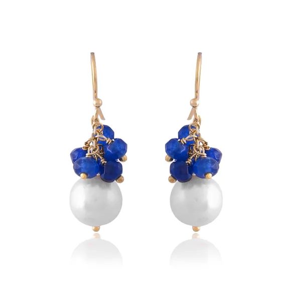 Tiny_Sapphire_Ear_Wire_Earrings_For_Women_&_Girl_|_Light_Weight_Fashion_Jewellery
