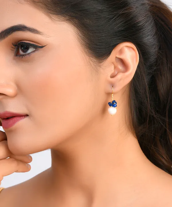 Tiny_Sapphire_Ear_Wire_Earrings_For_Women_&_Girl_|_Light_Weight_Fashion_Jewellery