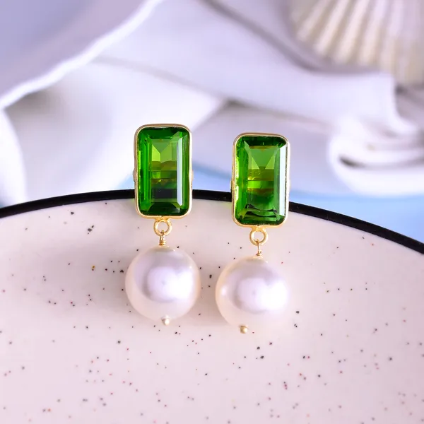 Olive_Pearl_Earrings_For_Women_&_Girl_|_Light_Weight_Fashion_Jewellery