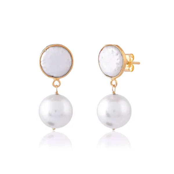 Coin_Pearl_And_Pearl_Earrings_For_Women_&_Girl_|_Light_Weight_Fashion_Jewellery