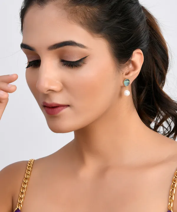 Sky_Blue_Oval_London_Pearl_Earrings_For_Women_&_Girl_|_Light_Weight_Fashion_Jewellery
