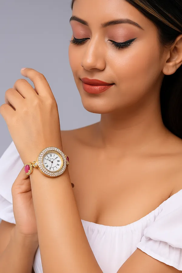 Gold_Wrist_Watch_For_Women_With_Gemstone_|_Stylish_Watch_With_Adjustable_Strip