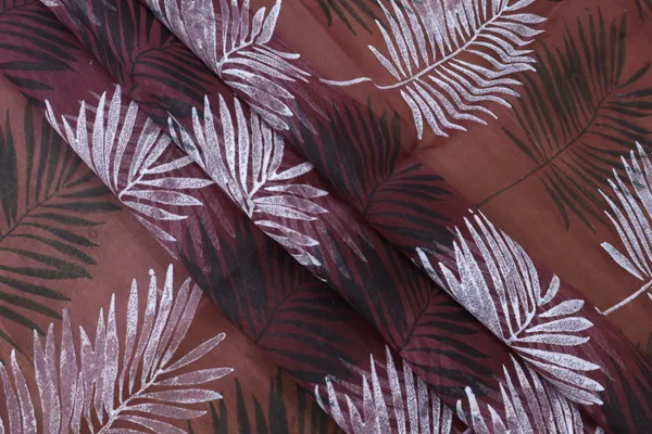 Maroon_Cotton_Traditional_Floral_Hand_Block_Print_Unstiched_Material_For_Men's_Kurta_Shirts_&_Women's_Kurti_and_Other_Dress_Material