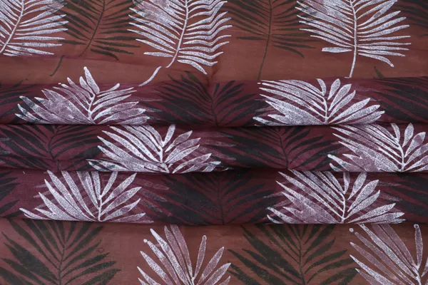 Maroon_Cotton_Traditional_Floral_Hand_Block_Print_Unstiched_Material_For_Men's_Kurta_Shirts_&_Women's_Kurti_and_Other_Dress_Material
