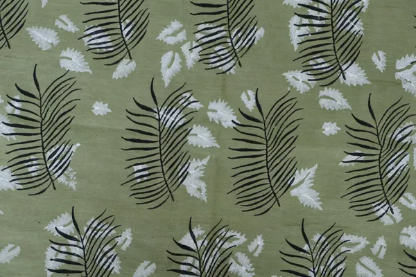 Green_Cotton_Traditional_Floral_Hand_Block_Print_Unstiched_Material_For_Men's_Kurta_Shirts_&_Women's_Kurti_and_Other_Dress_Material