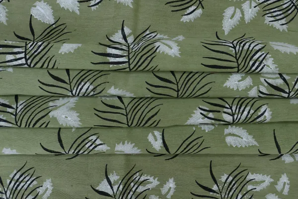 Green_Cotton_Traditional_Floral_Hand_Block_Print_Unstiched_Material_For_Men's_Kurta_Shirts_&_Women's_Kurti_and_Other_Dress_Material