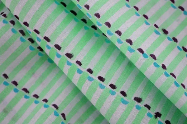 Green_Cotton_Traditional_Floral_Hand_Block_Print_Unstiched_Material_For_Men's_Kurta_Shirts_&_Women's_Kurti_and_Other_Dress_Material