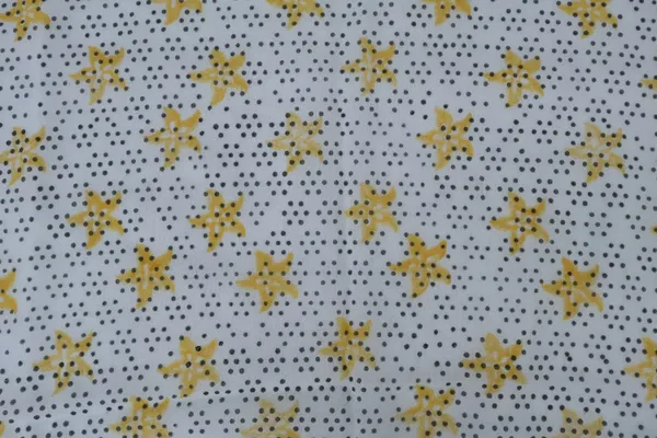 Yellow_Cotton_Traditional_Floral_Hand_Block_Print_Unstiched_Material_For_Men's_Kurta_Shirts_&_Women's_Kurti_and_Other_Dress_Material