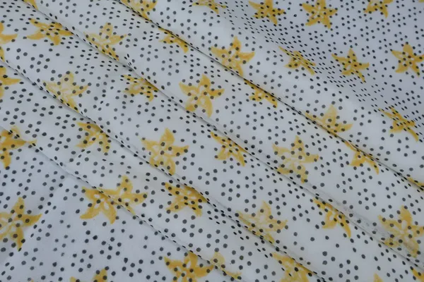 Yellow_Cotton_Traditional_Floral_Hand_Block_Print_Unstiched_Material_For_Men's_Kurta_Shirts_&_Women's_Kurti_and_Other_Dress_Material