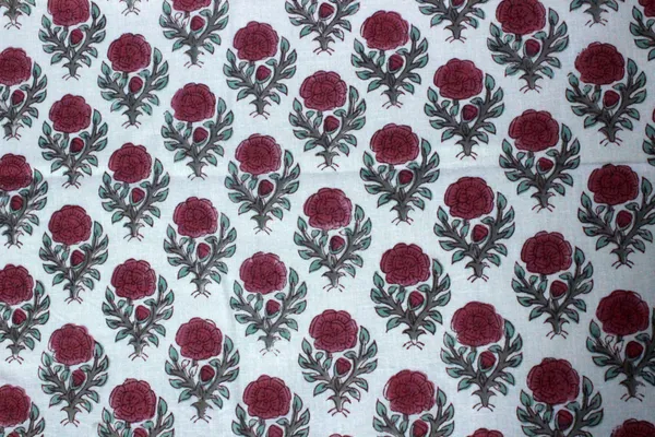 Pink_Cotton_Traditional_Floral_Hand_Block_Print_Unstiched_Material_For_Men's_Kurta_Shirts_&_Women's_Kurti_and_Other_Dress_Material|1098