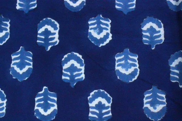 Blue_Cotton_Traditional_Floral_Hand_Block_Print_Unstiched_Material_For_Men's_Kurta_Shirts_&_Women's_Kurti_and_Other_Dress_Material|1144