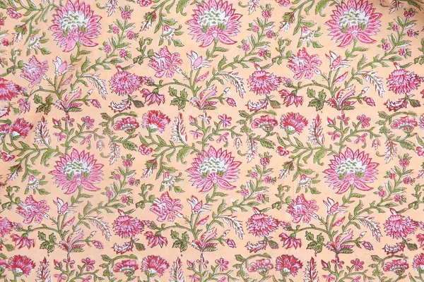 Yellow_Cotton_Traditional_Floral_Hand_Block_Print_Unstiched_Material_For_Men's_Kurta_Shirts_&_Women's_Kurti_and_Other_Dress_Material