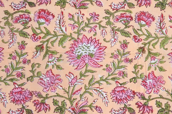 Yellow_Cotton_Traditional_Floral_Hand_Block_Print_Unstiched_Material_For_Men's_Kurta_Shirts_&_Women's_Kurti_and_Other_Dress_Material