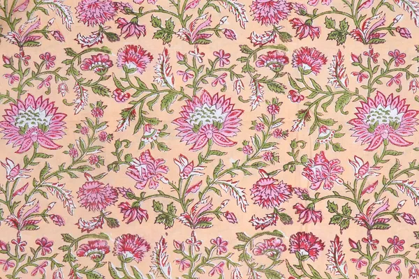 Yellow_Cotton_Traditional_Floral_Hand_Block_Print_Unstiched_Material_For_Men's_Kurta_Shirts_&_Women's_Kurti_and_Other_Dress_Material