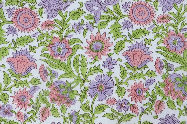 Pink_Cotton_Traditional_Floral_Hand_Block_Print_Unstiched_Material_For_Men's_Kurta_Shirts_&_Women's_Kurti_and_Other_Dress_Material