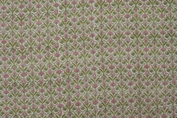 Green_Cotton_Traditional_Floral_Hand_Block_Print_Unstiched_Material_For_Men's_Kurta_Shirts_&_Women's_Kurti_and_Other_Dress_Material