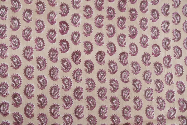 Brown_Cotton_Traditional_Floral_Hand_Block_Print_Unstiched_Material_For_Men's_Kurta_Shirts_&_Women's_Kurti_and_Other_Dress_Material