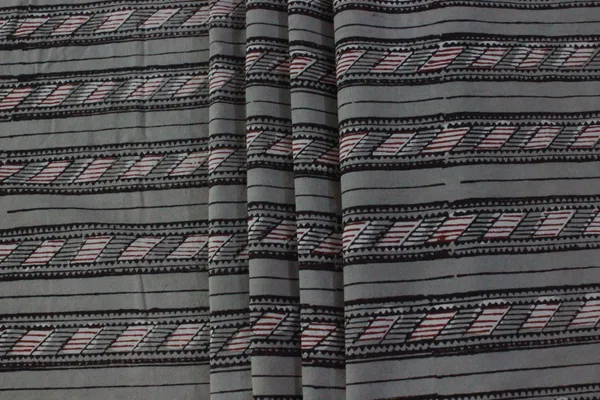 Grey_Cotton_Traditional_Floral_Hand_Block_Print_Unstiched_Material_For_Men's_Kurta_Shirts_&_Women's_Kurti_and_Other_Dress_Material
