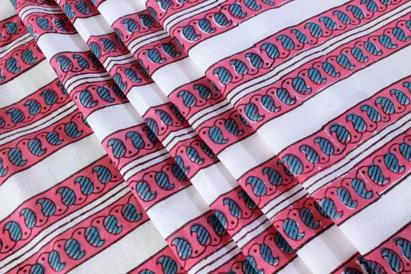 Pink_Cotton_Traditional_Floral_Hand_Block_Print_Unstiched_Material_For_Men's_Kurta_Shirts_&_Women's_Kurti_and_Other_Dress_Material|1373