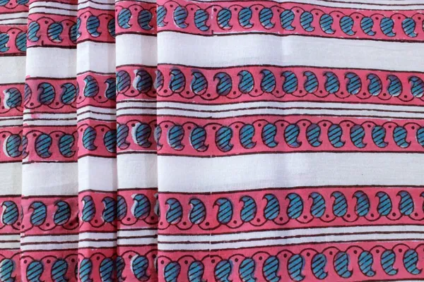 Pink_Cotton_Traditional_Floral_Hand_Block_Print_Unstiched_Material_For_Men's_Kurta_Shirts_&_Women's_Kurti_and_Other_Dress_Material|1373