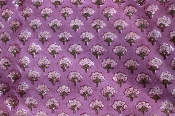 Pink_Cotton_Traditional_Floral_Hand_Block_Print_Unstiched_Material_For_Men's_Kurta_Shirts_&_Women's_Kurti_and_Other_Dress_Material|1377