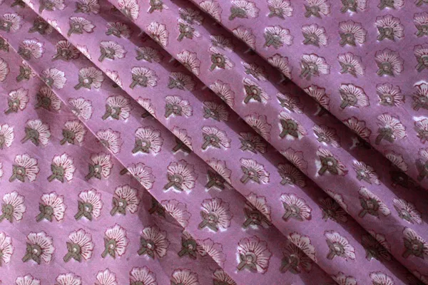 Pink_Cotton_Traditional_Floral_Hand_Block_Print_Unstiched_Material_For_Men's_Kurta_Shirts_&_Women's_Kurti_and_Other_Dress_Material|1377