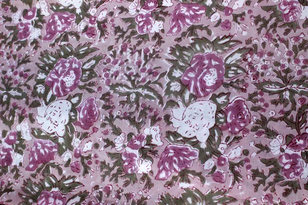 Brown_Cotton_Traditional_Floral_Hand_Block_Print_Unstiched_Material_For_Men's_Kurta_Shirts_&_Women's_Kurti_and_Other_Dress_Material