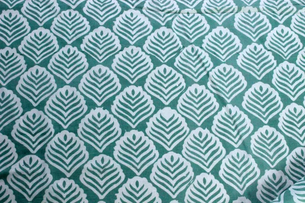 Green_Cotton_Traditional_Floral_Hand_Block_Print_Unstiched_Material_For_Men's_Kurta_Shirts_&_Women's_Kurti_and_Other_Dress_Material|1384