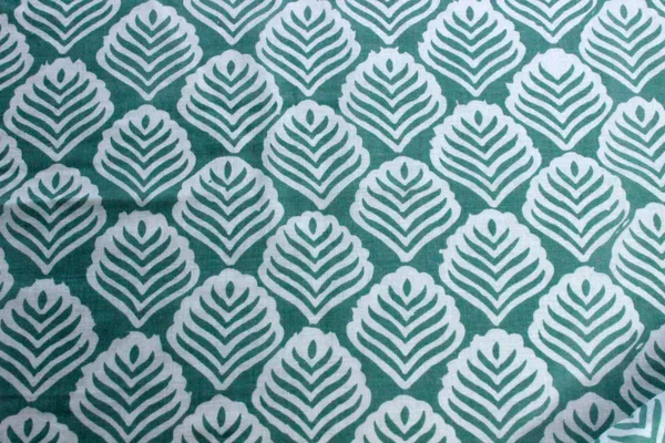 Green_Cotton_Traditional_Floral_Hand_Block_Print_Unstiched_Material_For_Men's_Kurta_Shirts_&_Women's_Kurti_and_Other_Dress_Material|1384