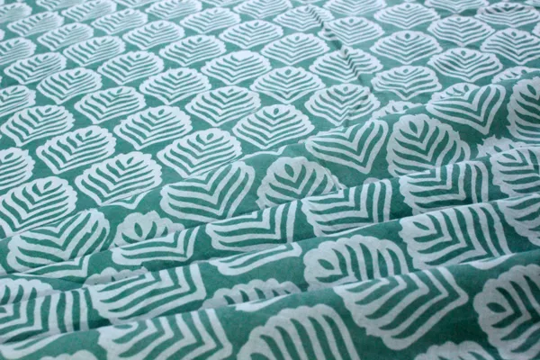 Green_Cotton_Traditional_Floral_Hand_Block_Print_Unstiched_Material_For_Men's_Kurta_Shirts_&_Women's_Kurti_and_Other_Dress_Material|1384