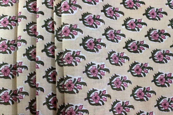 Yellow_Cotton_Traditional_Floral_Hand_Block_Print_Unstiched_Material_For_Men's_Kurta_Shirts_&_Women's_Kurti_and_Other_Dress_Material|1389