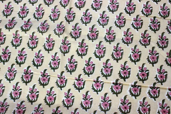Yellow_Cotton_Traditional_Floral_Hand_Block_Print_Unstiched_Material_For_Men's_Kurta_Shirts_&_Women's_Kurti_and_Other_Dress_Material|1389
