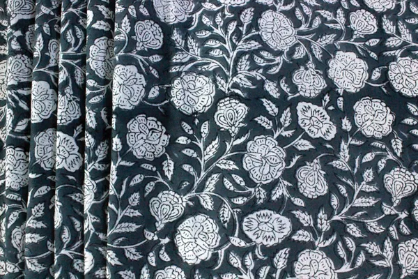 Grey_Cotton_Traditional_Floral_Hand_Block_Print_Unstiched_Material_For_Men's_Kurta_Shirts_&_Women's_Kurti_and_Other_Dress_Material|1396