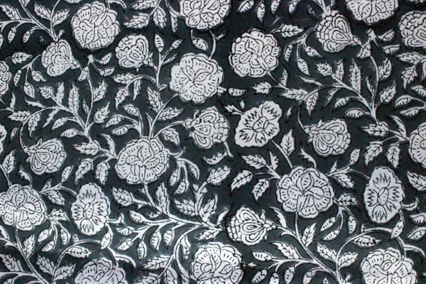 Grey_Cotton_Traditional_Floral_Hand_Block_Print_Unstiched_Material_For_Men's_Kurta_Shirts_&_Women's_Kurti_and_Other_Dress_Material|1396