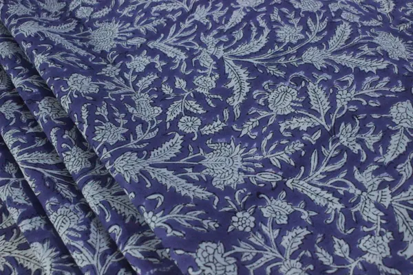 Purple_Cotton_Traditional_Floral_Hand_Block_Print_Unstiched_Material_For_Men's_Kurta_Shirts_&_Women's_Kurti_and_Other_Dress_Material|1399
