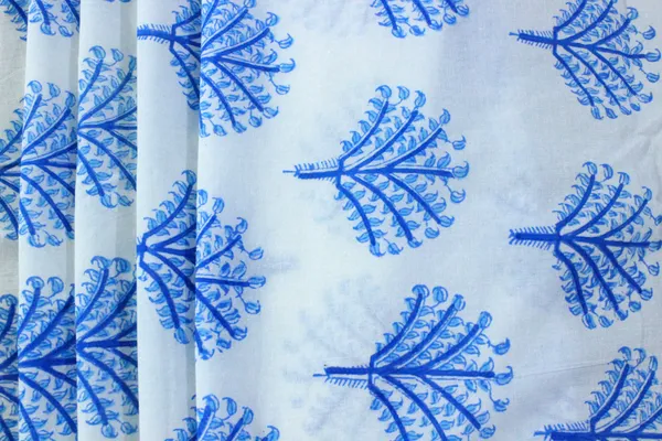Blue_Cotton_Traditional_Floral_Hand_Block_Print_Unstiched_Material_For_Men's_Kurta_Shirts_&_Women's_Kurti_and_Other_Dress_Material|1404